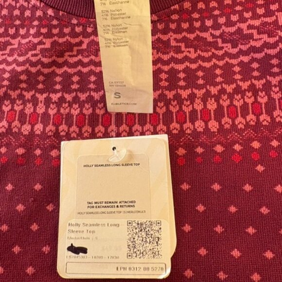 Fabletics Holly seamless long sleeve crop sweater, size small - Picture 3 of 6